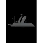 Cowgirl Buckwild silikoninis dildo – juodas Photo