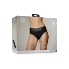 Vibrating Strap-on High-cut Brief – XS/S – Black — Photo 1