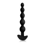 b-Vibe Cinco tālvadāma elastīga silikona anālo bumbiņu sistēma – 20.3 cm (8″) – Melns — Foto 1