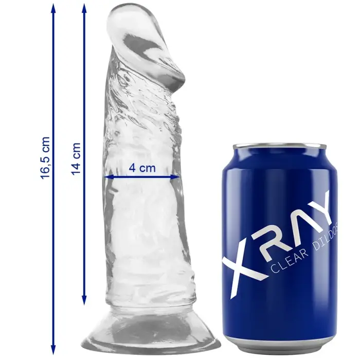 XRAY Crystal Transparent Intimate Model – 16.5 cm (6.5″) – caurspīdīgs