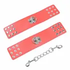 OHMAMA Red Adjustable Handcuffs with Snap Closure — Photo 4