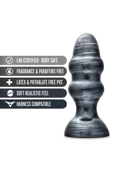 JET STEALTH CARBON METALLIC BLACK дилдо – 16.5 см (6.5″) – Черный Фото num