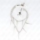 KINK reguleeritavad metallist nibuklambrid ogaliste kettidega 30cm — Foto 2