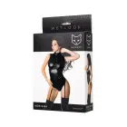 Wetlook bodijs Adriana – melns – XL — Foto 5