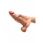 b-Vibe SlipSkin 9" Girthy – platesnio skersmens slėgiui reaguojančio silikono dildo su siurbtuku – juodas – 22,9 cm — Nuotrauka 4