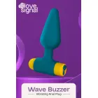 Wave Buzzer vibrējošs anālais spraudnis – 10 cm – Melns — Foto 9