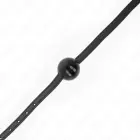 KINK Black Solid Silicone Ball Gag 4cm – Adjustable Strap 65x1.5cm — Photo 3