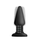 Model R - Smooth Rimming Anal Plug – 10 cm (4″) – Black — Photo 6
