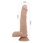 Pretty Love Davey – roteeruv tõukav realistlik dildo – 22,5 cm — Foto 8
