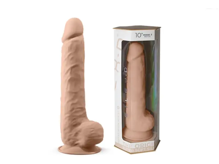 SILEXD Model 1 realistiškas dildo – 25 cm (10″) – kūno spalva