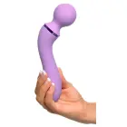 FFH Dubultais wand vibrators – 19.5 cm (7.5″) – melns — Foto 6