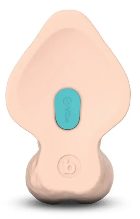 b-Vibe Slipskin išlenktas dildo – 22.3 cm (8.8″) – kūno spalva Photo