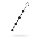 Anālo pērlīšu komplekts Toyfa A-toys Coron, ar sēkliniekiem, silikona, melns, 35.9 cm – Black Foto 1