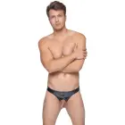 Black Level spīdīgi vinila slip apakšbikses ar atvērtu starpkāju – XL Foto 4