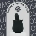Skins Rose Buddies Bums N Roses Intimate Rotating Vibrator – 13.3 cm – Black — Photo 7