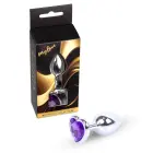 MyLove Toys Jewellery Silver анальная пробка в форме сердца – 7 cm (2.8″) – Фиолетовый — Фото 1