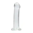 Nerealistiškas dildo su siurbtuku – 17 cm (7″) – Skaidrus — Nuotrauka 6