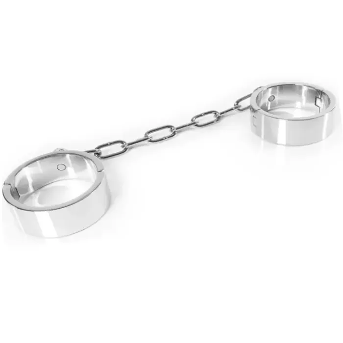 METAL HARD tērauda potīšu saistekļi ar seškanšu atslēgas slēdzeni, 9.4 cm – sudraba