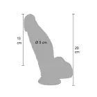 INFERNO Ülirealistlik dildo – 18 cm – nahavärv — Foto 8