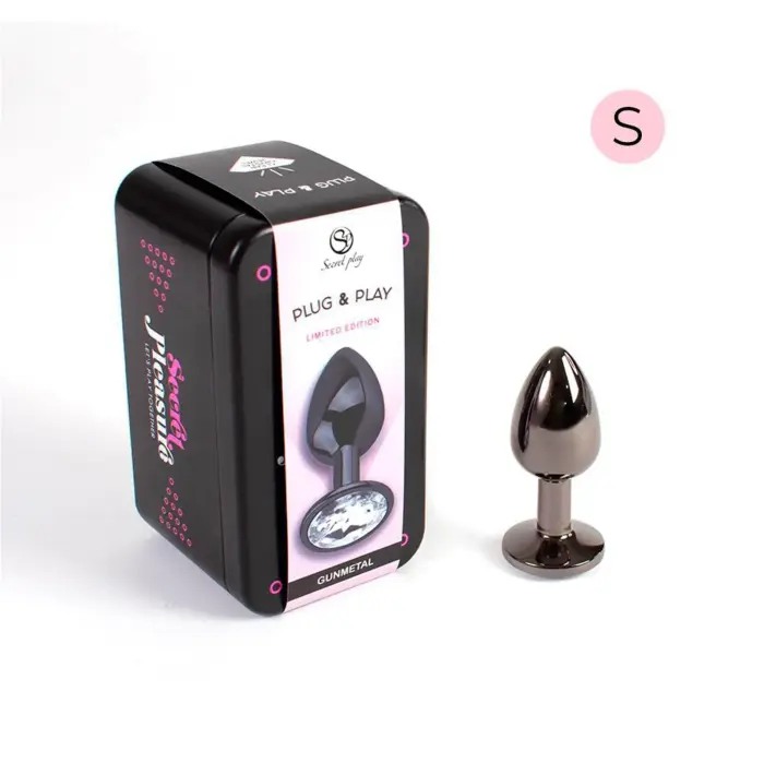 GUNMETAL анальная пробка – 7 cm – Черная
