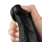 REAL SOFTEE Rechargeable Vibrating Dildo – 26.5 cm (10.5″) – Black — Photo 11