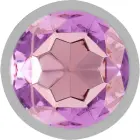 INTENSE Aluminum Metal Plug S with Violet Crystal – 7 cm – Silver — Photo 3