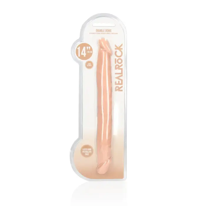 Reālistisks dubultais dildo – 36 cm (14″) – miesas krāsa
