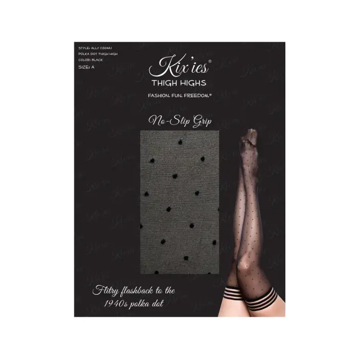 Kix'ies Ally чулки до бедра – чёрные