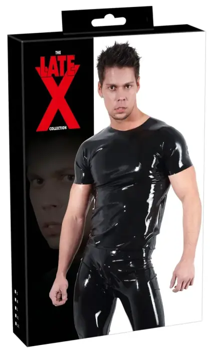 Latex T-Shirt – Black – XL