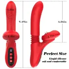 Daudzfunkcionāls vibrators ar laizīšanas, kustību un sildīšanas funkcijām – 24.1 cm (9.5″) — Foto 10