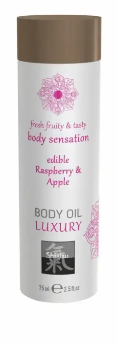 Shiatsu Luxury Edible Body Oil Raspberry & Apple – 100 ml