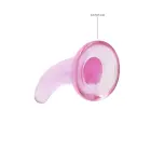 REALROCK Non-Realistic Dildo with Suction Cup – 11.5 cm (4.5″) – Clear — Photo 3