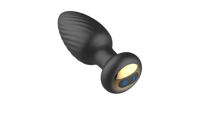 Besukantis nuotolinio valdymo analinis kištukas – 18 cm – Juodas Photo