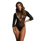 Īsroku bodijs – melns – viens izmērs Foto 1