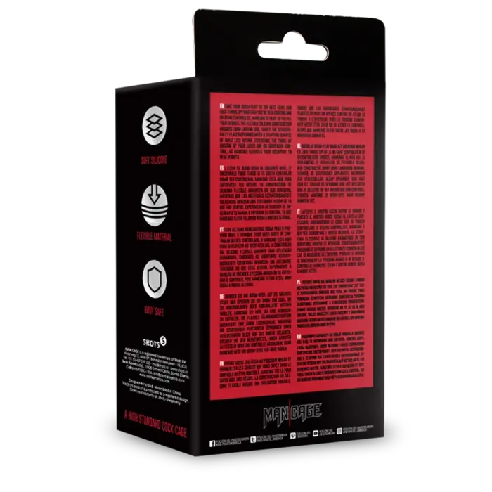 Model 28 - Ülipehme silikoonist karskusvöö puur – punane Photo