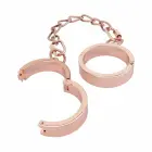 Rosy Gold Adjustable Metal Handcuffs with Quick Release, Rose Gold Finish — Photo 8