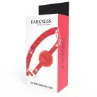Darkness – breathable ball gag with adjustable strap – red/black — Photo 4