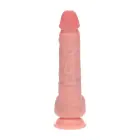 Vive REA223 – kahekordse tihedusega vibreeruv tõukav dildo munanditega – ihuvärvi – 20,3 cm — Foto 3