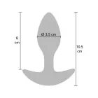 Weighted Anal Plug 185g – Black — Photo 3