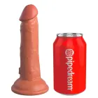 King Cock Elite KCE 6 divslāņu dildo – 18 cm (7″) – miesas krāsa — Foto 2