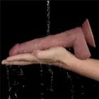 LoveToy Dual Density Power Cock – вибрирующий реалистичный дилдо – 9" – 10 режимов — Фото 4