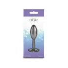 Rear Assets Clover Chrome-Plated Anal Plug – Black — Photo 4
