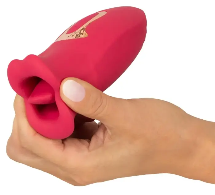 Oral Fun vibrators ar kustīgām lūpām un mēli – 13 cm (5.1″) – rozā Foto 10