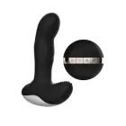 Silicone Prostate Massager with Pulsating Function, Heating and Remote Control – Black — Photo 1