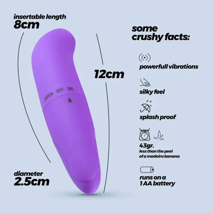 CRUSHIOUS G-Finder mini vibrators – 8 cm (3″) – violets Foto 6