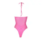 Neon Pink Halter Neck Bodysuit – One Size — Photo 9