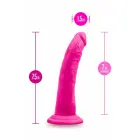 Blush Au Naturel Bold Jack – divslāņu elastīgs dildo – rozā – 17,8 cm — Foto 5