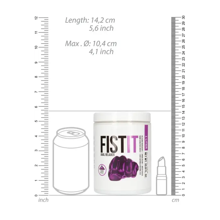 Fist It anālais lubrikants uz ūdens bāzes – 1000 ml Foto 10