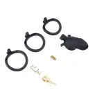 Sevanda Black Slave Chastity Cage Long – Black — Photo 7