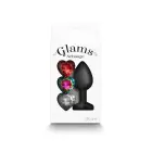 Glams Xchange Heart mazs – S – Melns Foto 4